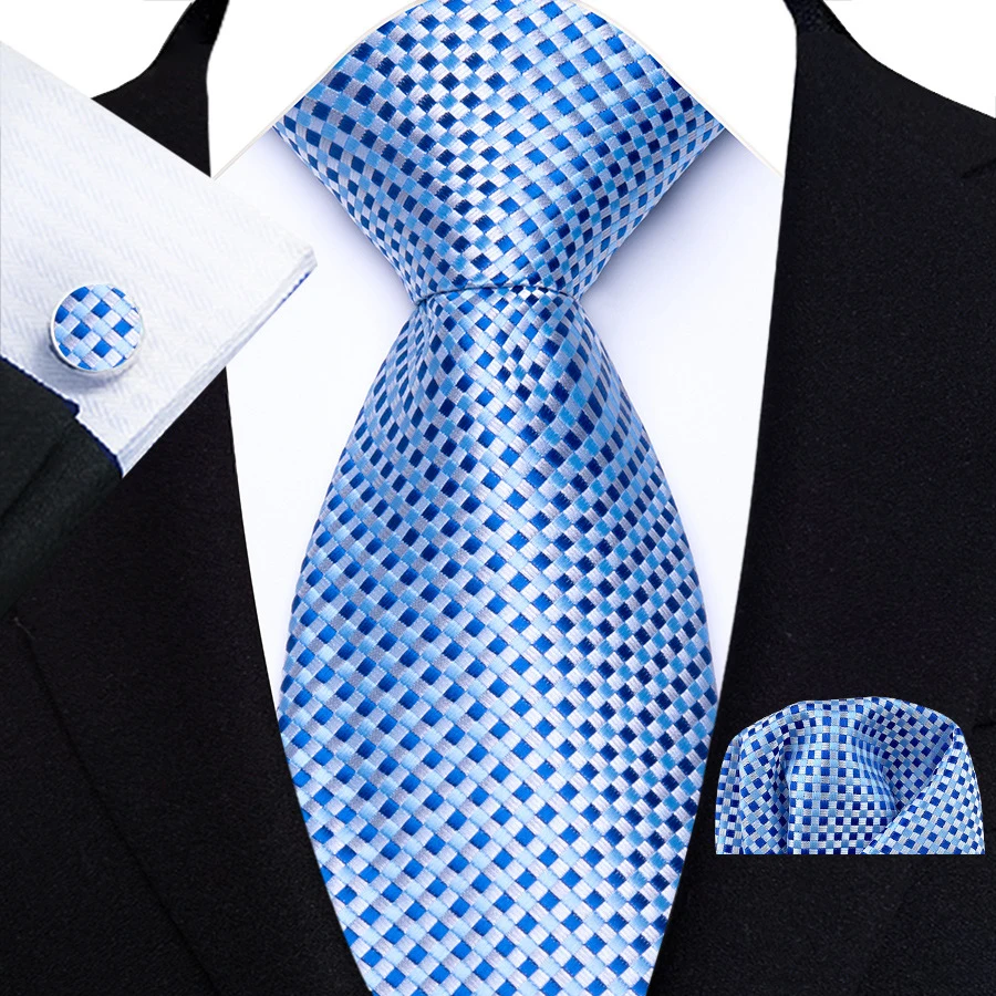 Classic Mens Stripes Polka Dot Necktie 8cm Tie Set Pocket Square Necktie Set Business Suits Accessories Groom Wedding Cravat