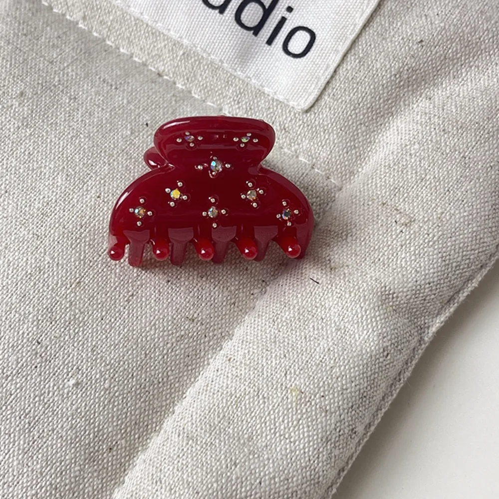 

Cute Acetic Acid Rhinestone Hair Clip Babysbreath Crystal Acetate Hairpin Barrette Hair Accessories Mini Hair Claw Girls