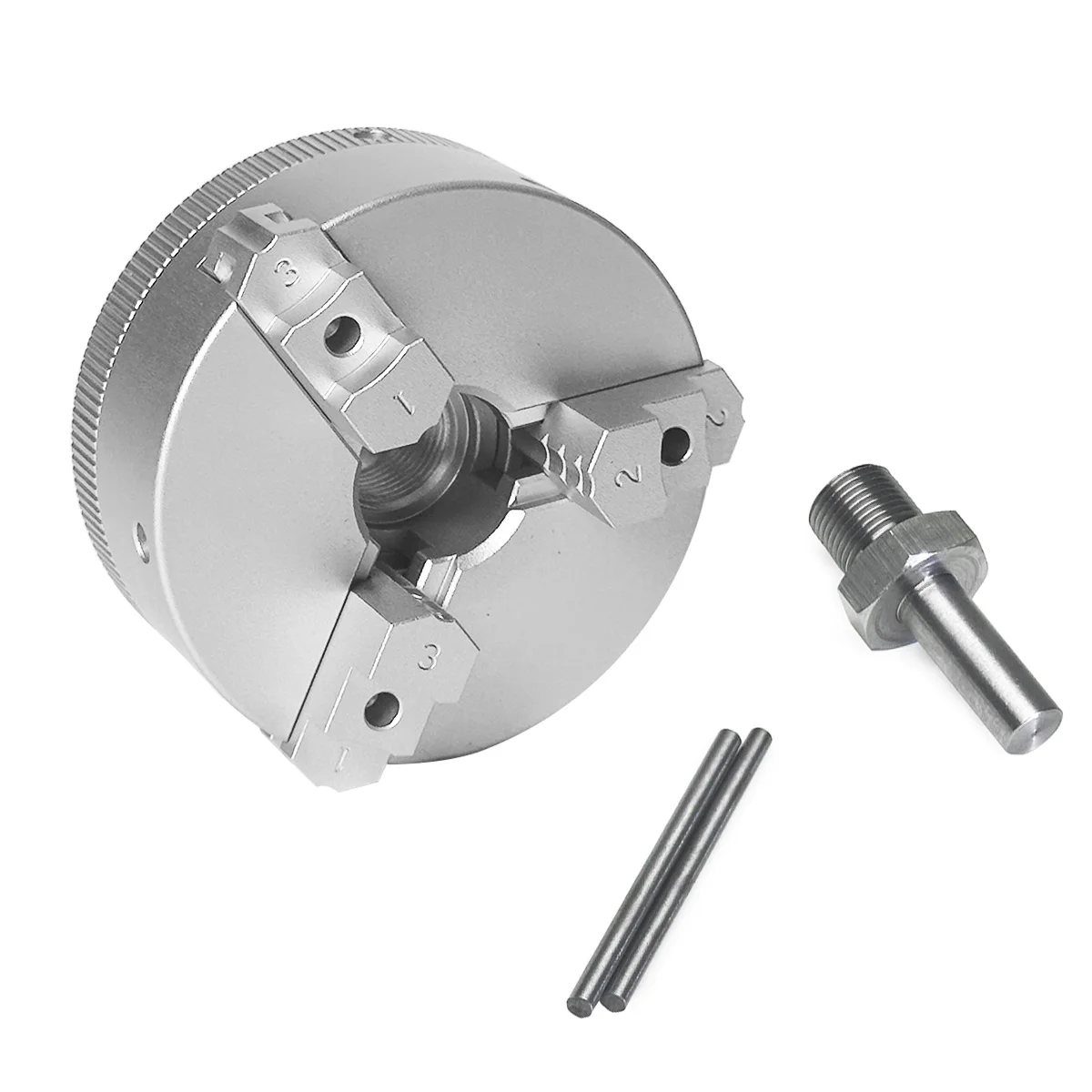 50mm 3-Jaw Self-Centering Lathe Chuck with Chuck Adapter for Mini Lathe, Electric Drill, DIY Model Making & PCB Drilling
