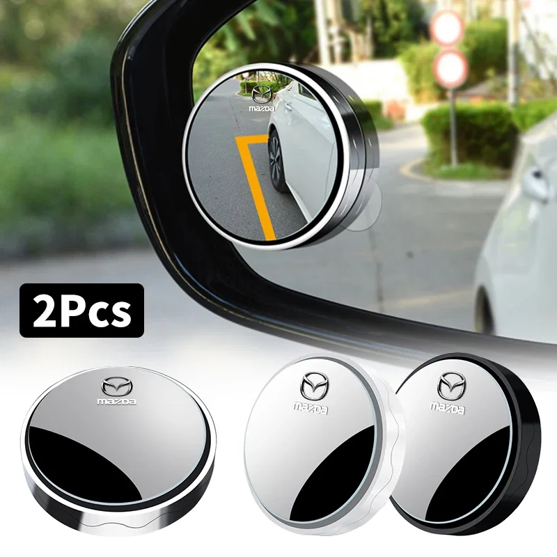 

2pcs Car Rearview Mirror Small Circular Mirror Wide-angle Mirror for Mazda CX-5 CX5 Atenza CX-7 CX-9 MX5 CX30 Auto Accessories