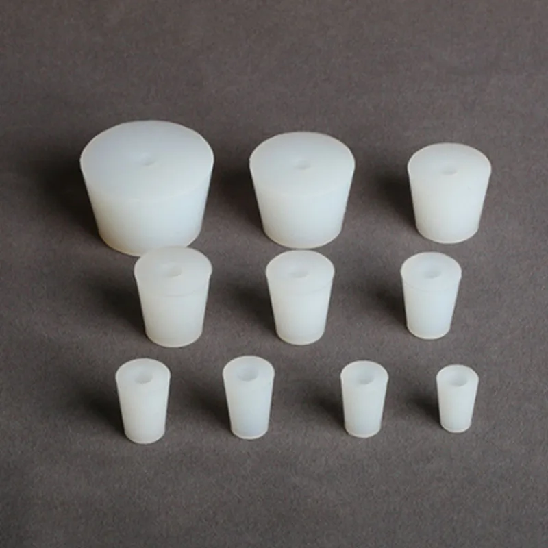 Conical Silicone Plug Airlock Stopper With Hole Laboratory Stopper usedes to valve Fermentation Secondary Wine Bottles