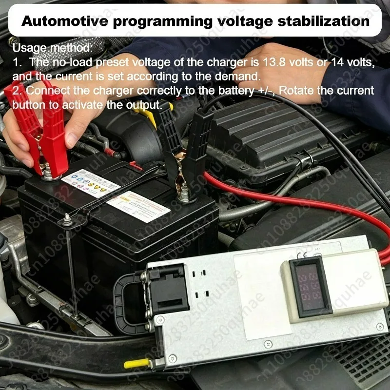 Car Programmable Voltage Stabilized Power Supply 100A Intelligent Charger For Lithium Lead Acid Battery Industrial Power Adapter