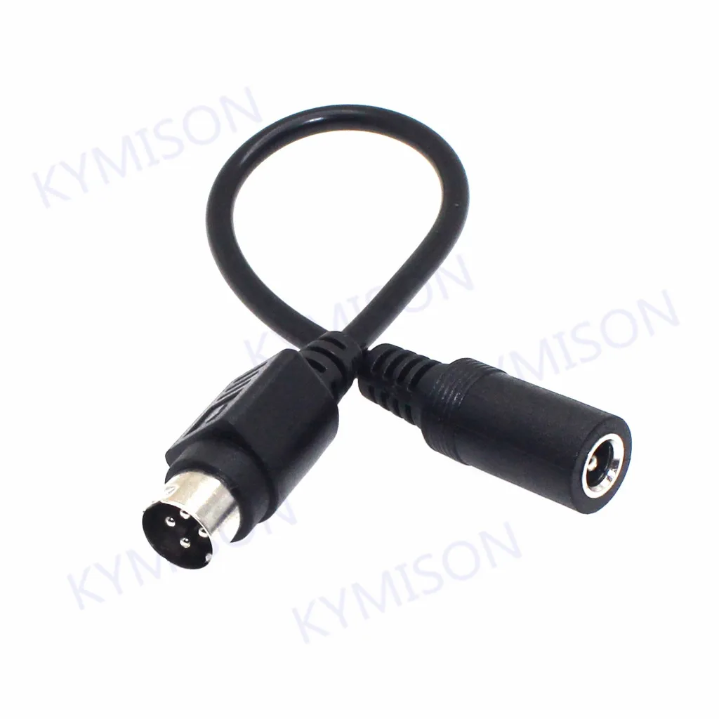 Female 5.5*2.5mm to male 3-Pin / 4-Pin Cable Lead For SATO TG-5011-19V-ES Just a 4-Pin cable For TV LCD VCR power supply