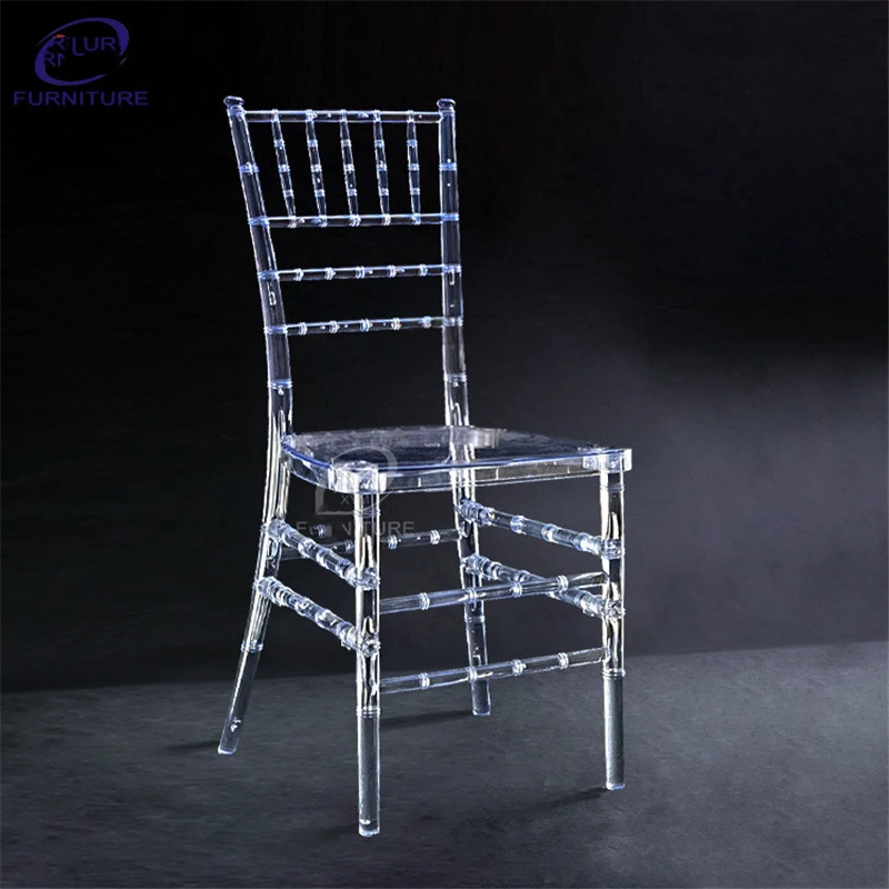 20 PCS Clear Bamboo Chair Wedding Acrylic Chair Banquet Crystal Seat Family Hotel Dining Room chair Decoration