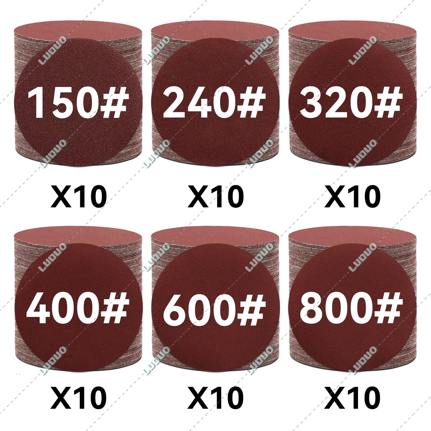 60PCS Schleifpapier Blatt Set Für Schleif Scheiben Haken & Schleife Schleifpapier Für Auto Detaillierung Polieren Scheinwerfer Restaurierung