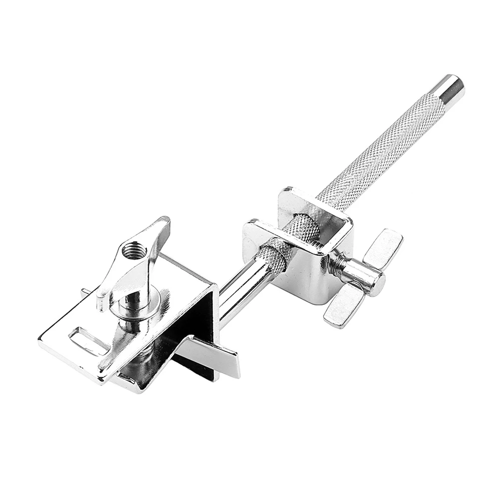 

Practical Drum Accessory Cowbell Holder Clip Mounted Clamp Tailoring Convenient Extension Metal Stand Mounting Bracket
