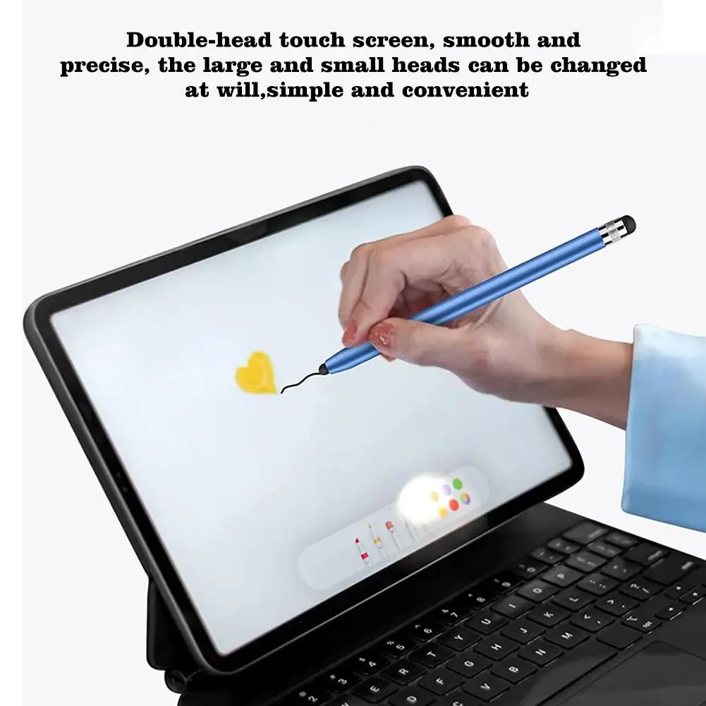 Universal Mobile Phone Touch Pen 2head Silicone Tablet Handwriting Pen Suit For MI All Android Classroom Screen Capacitive Pen
