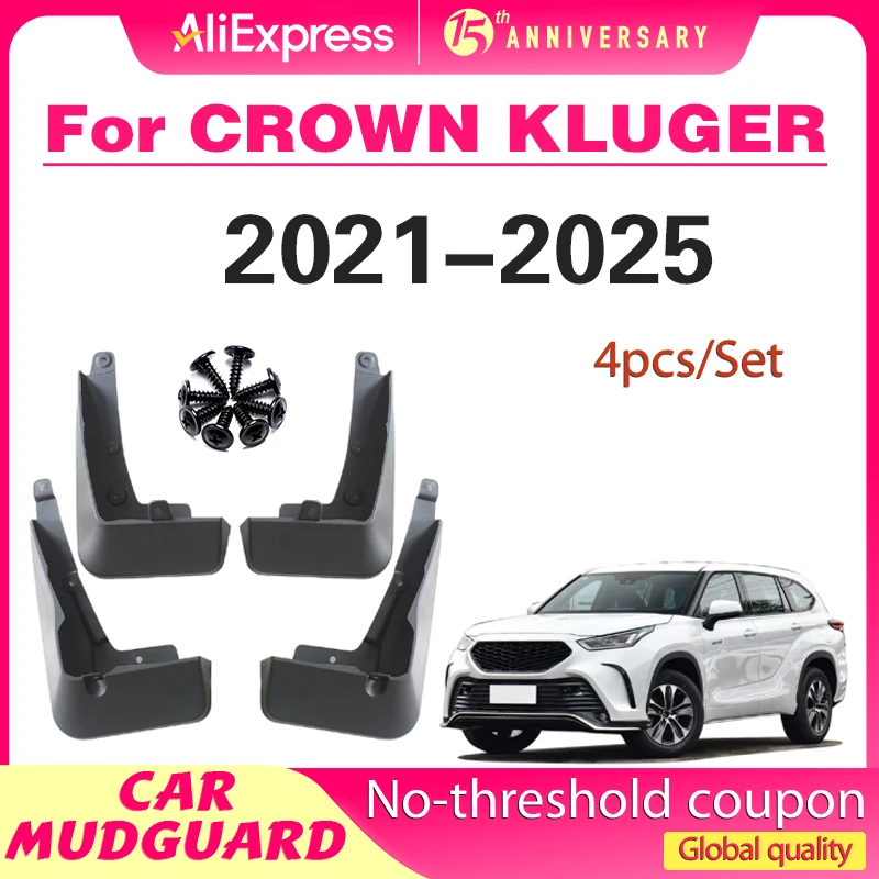 

For 2021-2022 TOYOTA CROWN KLUGER mudguard Mudflaps Front Rear Flares Splash Guards Cover Car Accessoie