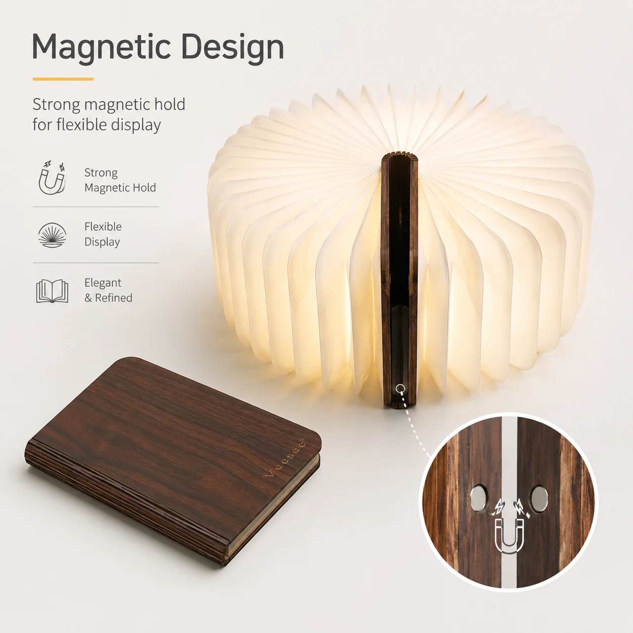 LED houten boekenlamp, opvouwb - Laptop Accessories Light recensie en prijs