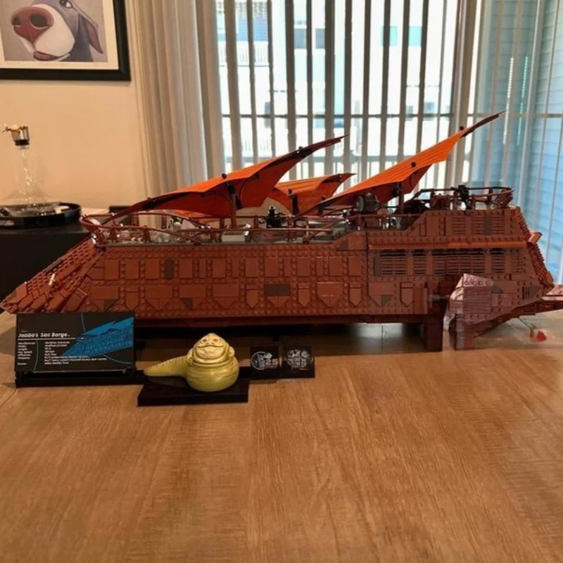Cheapest 3942pcs Ucs Jabba's Sail Barge Bricks Dispaly Model Building Blocks Space Movie Assemble Toy for Home Decor Adults Gift image 3
