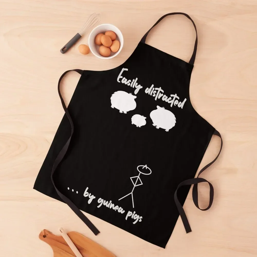 

Easily distracted by guinea pigs Apron cleanings Kitchen Man Apron