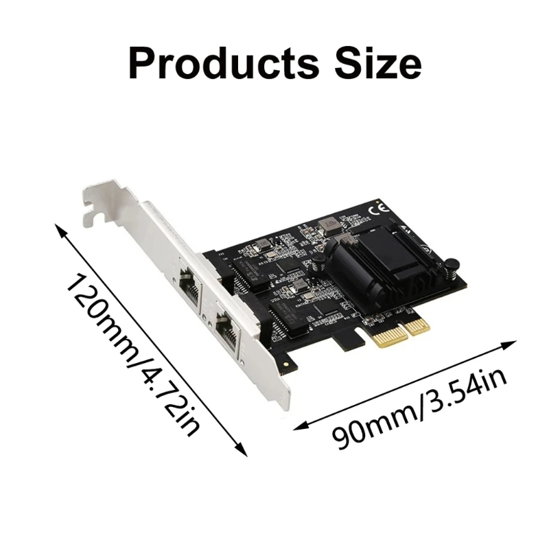 RTL8125B PCIE إلى RJ45 جيجابت إيثرنت LAN بطاقة الشبكة 10/100/1000/25000Mbps محول محول شبكة إيثرنت