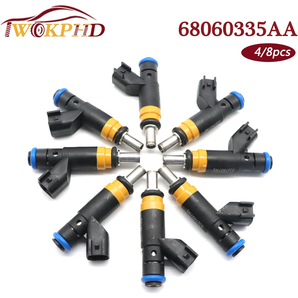 68060335AA Fuel Injectors For CHRYSLER 300 ASPEN DODGE CHALLENGER CHARGER DURANGO RAM 1500 JEEP COMMANDER FOR RAM 1500 2500 3500