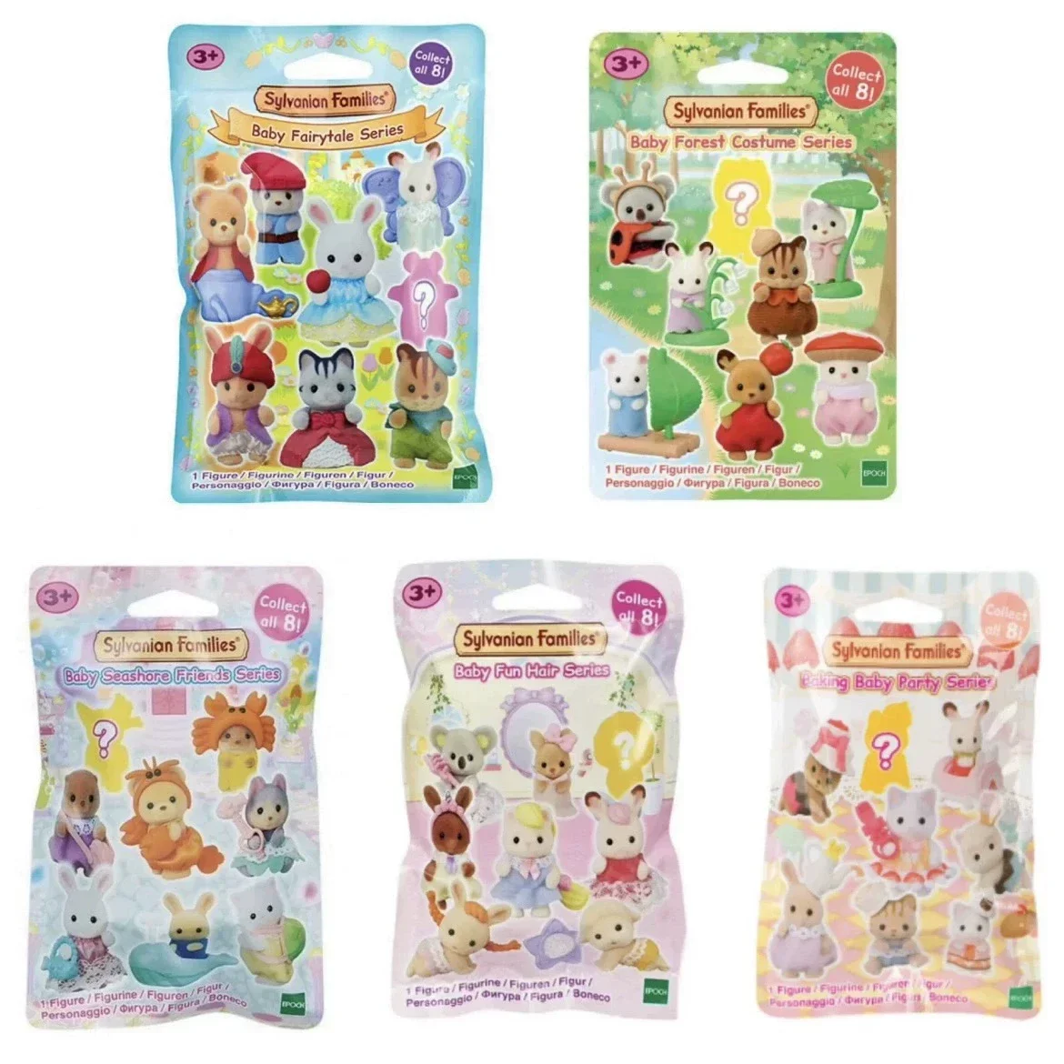 Sylvanian Families Anime Figures Magic Dress Up Cake blind bag Ternurines Sylvanian Families 1pc 16pcs Anime blind bag