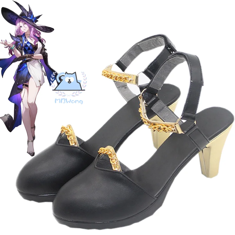 

Game Honkai: Star Rail Jade Cosplay Shoes High Heeled Shoes For Hallowmas Carnival Women Men Adult Cosplay Props