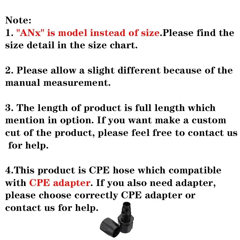 3M 9.84FT 4AN 6AN 8AN 10AN 12AN 16AN Fuel Hose Oil Gas Line Nylon Stainless Steel Braided Brake Hose CPE Rubber Pipe Cool Tube