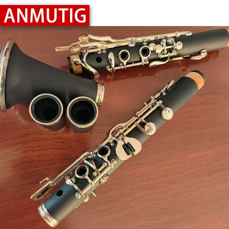 ANMUTIG Oehler/Germain/التركية النظام ضبط الكلارينيت ABS برميل مطلي بالنيكل 18 مفتاحًا #1