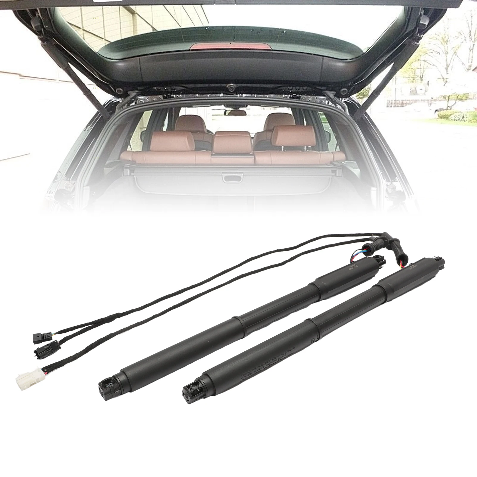 

2 PCS Left & Right Side Electric Tailgate Lift Supports Struts For BMW X5 E70 2007-2013 51247332695 51244887651 51247332696