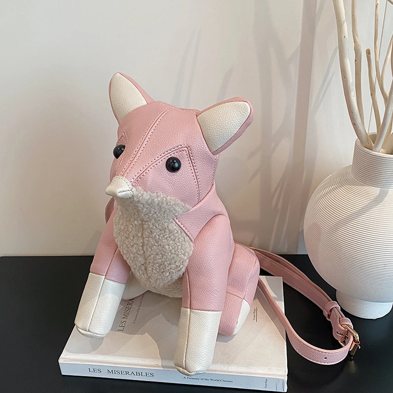 

2026 new exquisite fashionable super cool PU fox shape shoulder bags high quality Popularity personality women's crossbody bags