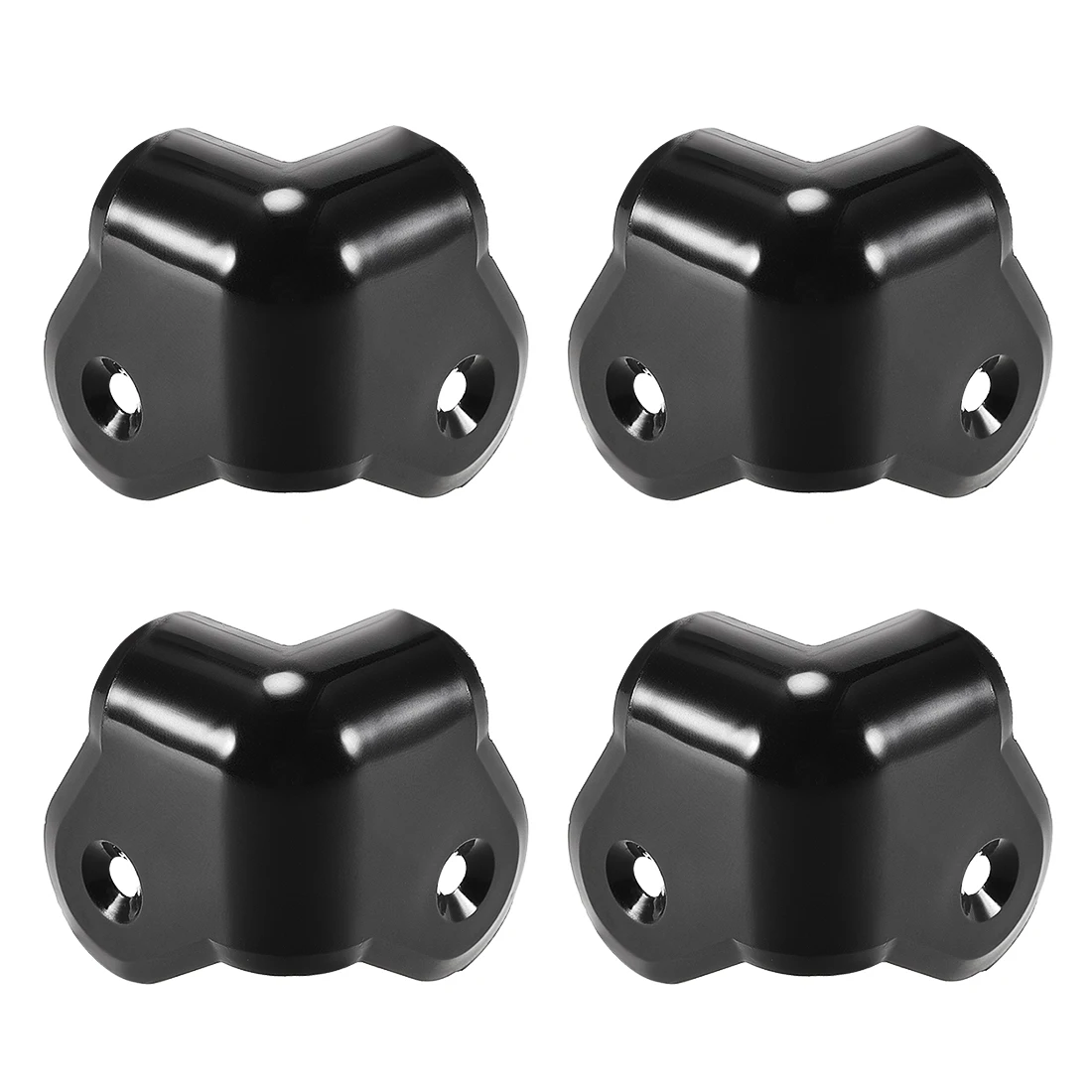 4pcs Speaker Corner Protectors Angle Rounded Protector Cabinets Edge Corner Speaker Stackable Guard Wrap 1.37\'\' Case Protection