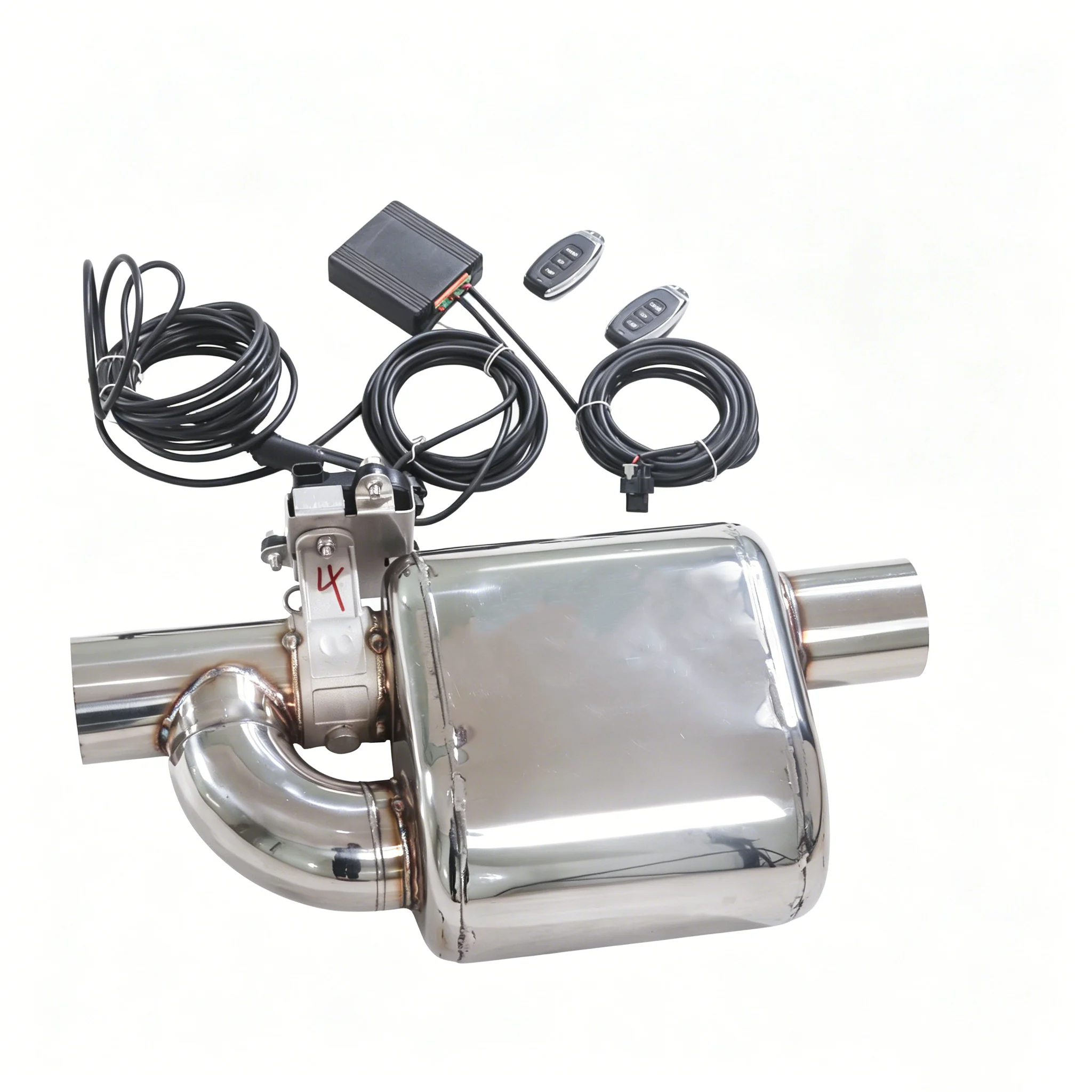 For  Brand Single Inlet and SingleI Outlet Muffler, Adjustable Electronic Valve Muffler Compatible, Universal Muffler