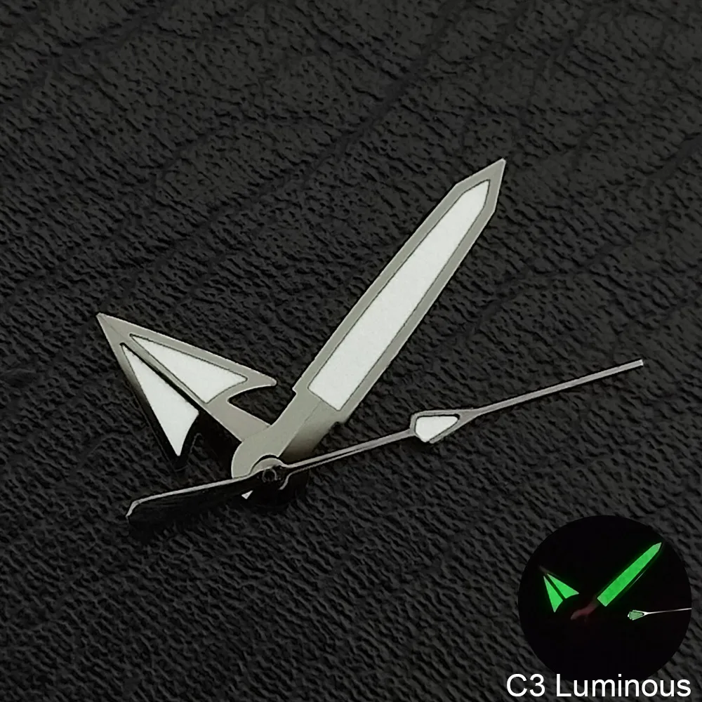 ساعة يد 12.5 ملم C3 جرين يان مضيئة تناسب NH35 NH36 جزء ملحقات حركة الساعات #4