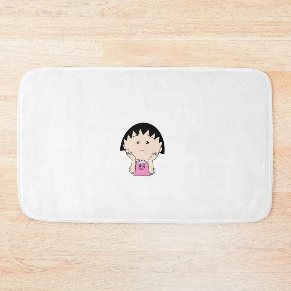 

chibi maruko chan Bath Mat Accessories For Shower And Services Kitchen Rug External Entrance Doormat Anti Slip Bath Stickers Mat