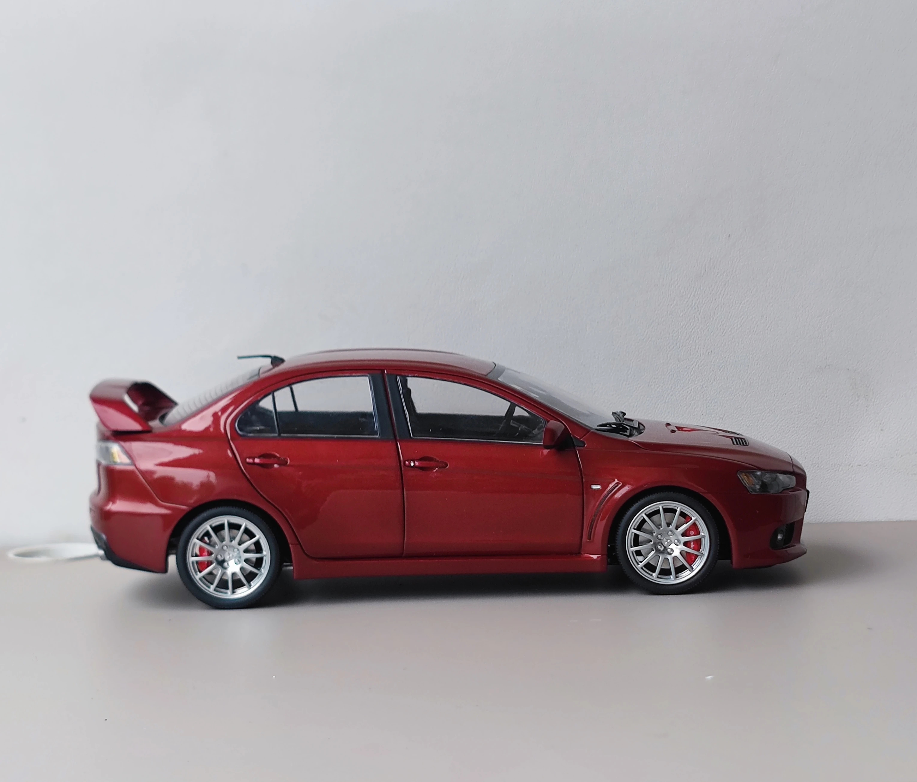 Csm 1:18 lancer evolução evo10 vermelho jdm simulação edição limitada todo aberto liga de metal estático modelo de carro brinquedo presente