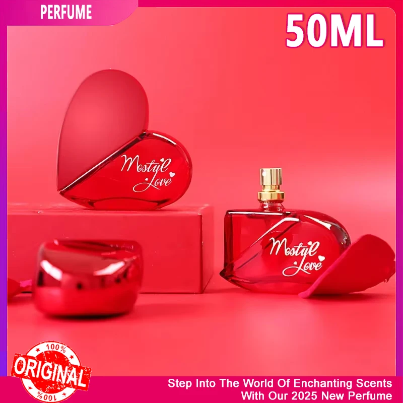 50ML Bestseller Heart Women's Perfume - Long-lasting Light Scent Niche Student & Valentine's Gift Alluring Fragrance Top Seller