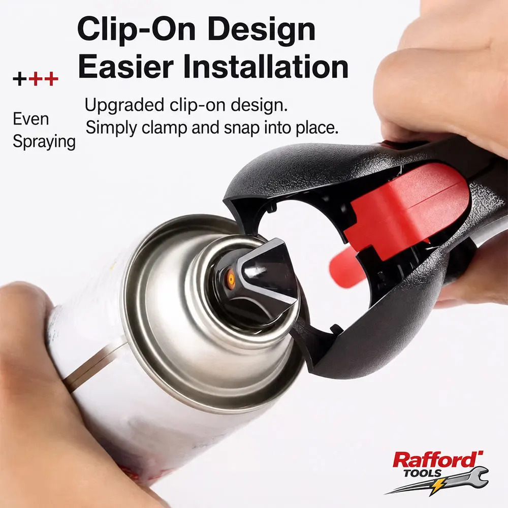 Rafford Sprühdosen-Triggergriff, Universeller Aerosoldosen-Adapter zum Aufstecken, Sprühfarben-Triggerwerkzeug R für DIY Autolackierung – Detail 4