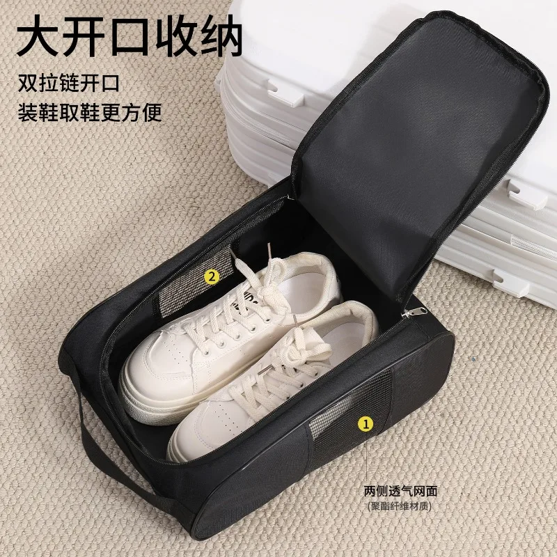 Portable Women Men Shoe Bag Oxford Cloth Shoe Carrier Bags Breathable Lightweight Golf Handbag Dustproof Sport Casual Shoe Bag