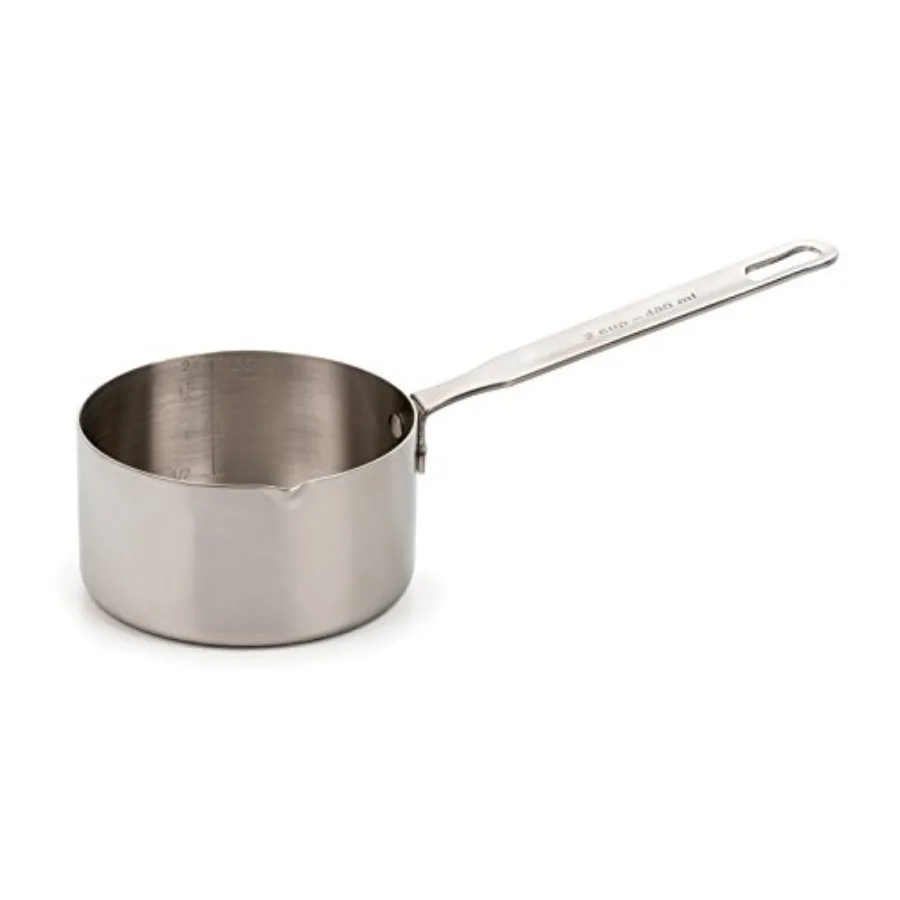 

Endurance Stainl Steel Measuring Pan Scoop, Dry or Liquid Baking or Cooking Perfect for Feeding Pets, Cat Dog Food, Bird Seed,