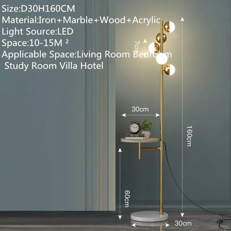 TYLA Contemporary Floor Lamp Luxury Living Room Bedroom Study Villa Hotel LED Fashion Creativity Decorative Standing Light