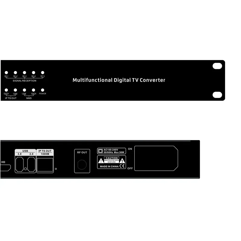 

ST-8630 Digital Modulator Converter 5-way Signal Input DVB-T RF Output