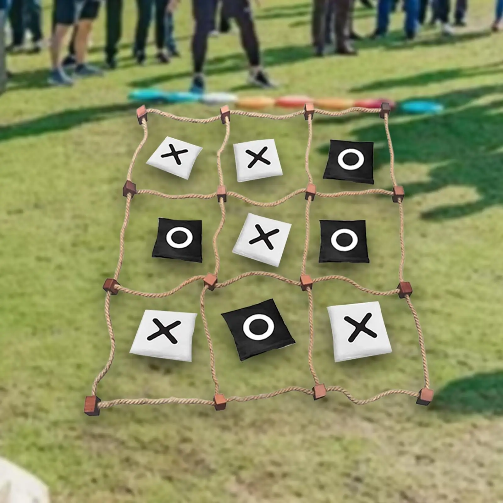 Tic TAC Toe Game Outdoor Yard Tossing Game Parent Child Interactive Game Funny XO Toy XO Chess Game for Party Favors Families