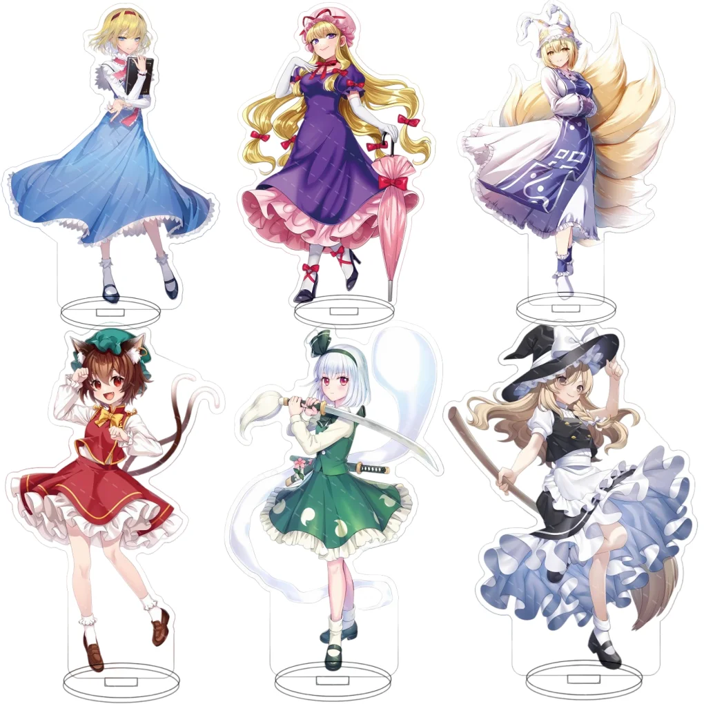 

15CM Touhou Project Marisa Kirisame Acrylic Stand Two-Sided Anime Figure Anime Merchandise Desk Decoration Collection Plate