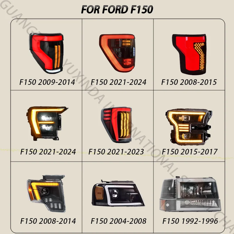 السيارات LED مجموعة مصابيح أمامية لفورد رابتور F150 2008-2014 سيارة جديدة رئيس ملحقات المصابيح بالجملة 2012 2013