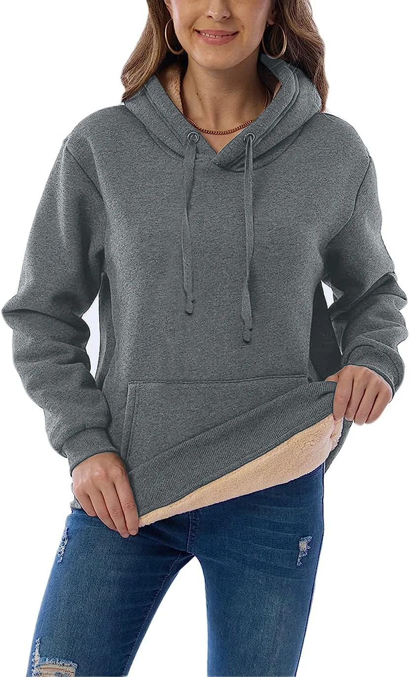 

2025 Autumn and Winter Thicken Hoodies Warm Hooded Pullover Sleeve and Sweatshirts Streetwear Unisex Casual Black Tops