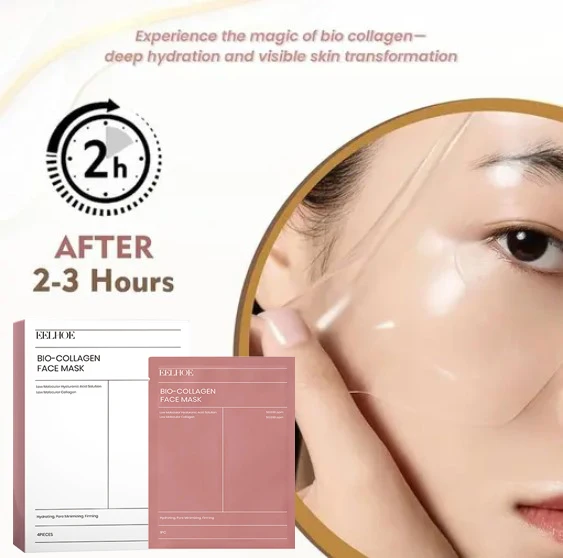 

Korean Skincare Custom Bio Collagen Beauty Deep Hydrating Overnight Bio-collagen Face Skin Care Mask Sheet Facial Collagen Mask