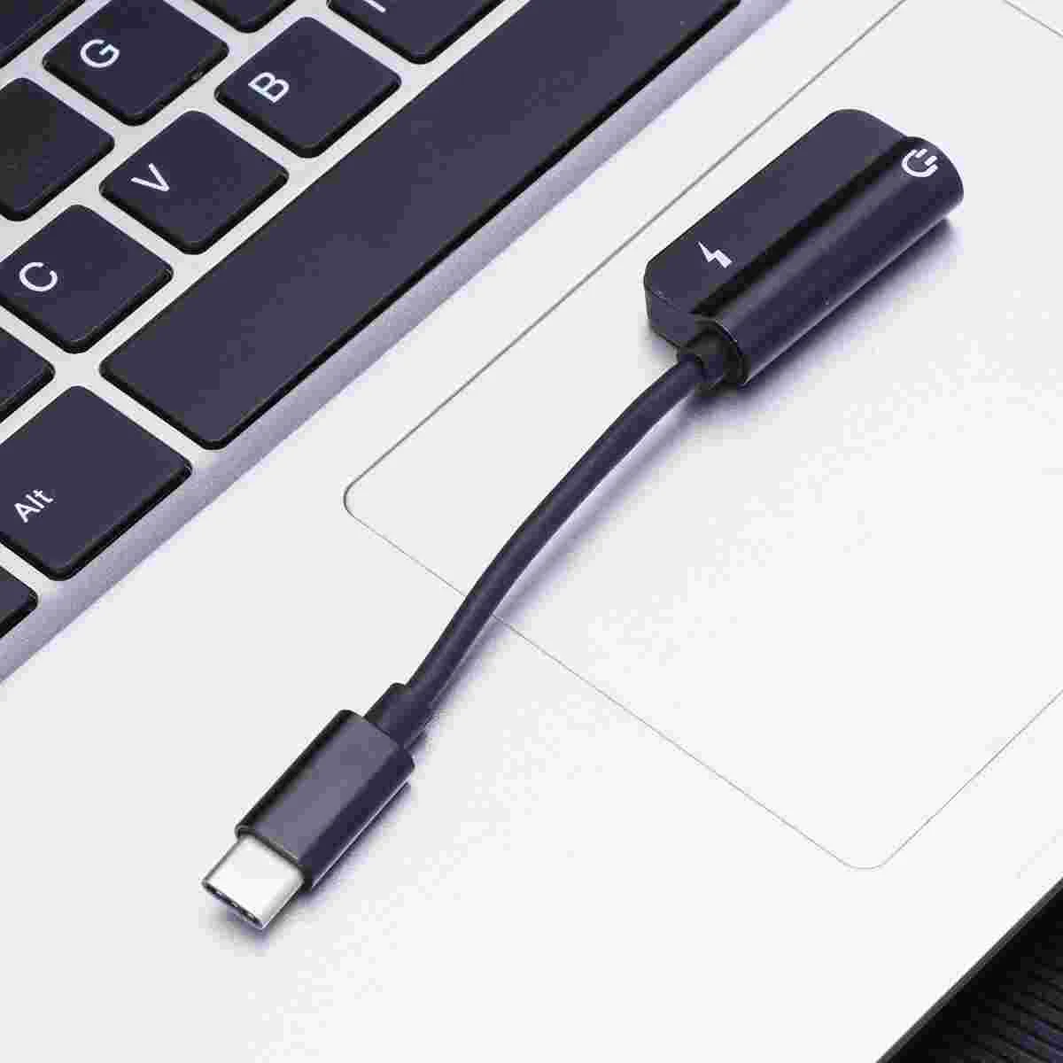 2 -in-1 Headphone Jack Adapter USB Adapters Earbud Audio Converter Type to 35mm Earphone