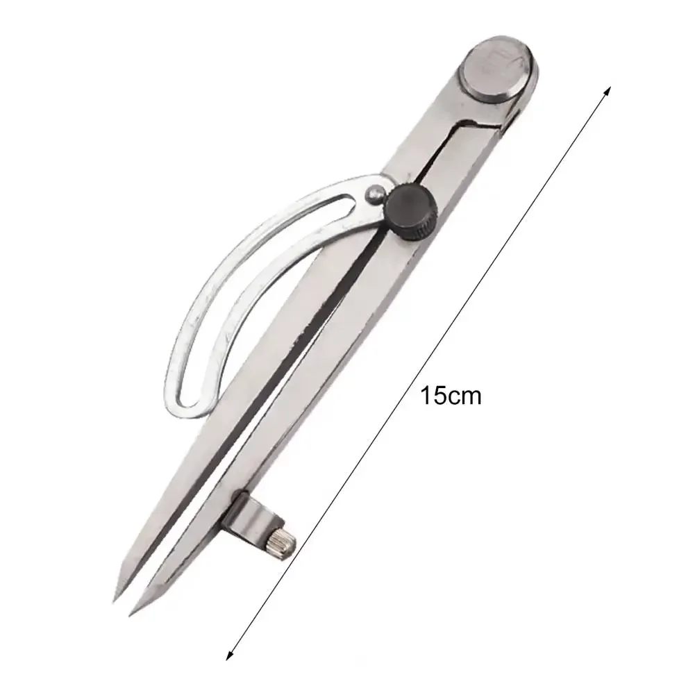Adjustable Stainless Steel Compass Rotating Handmade Leather Edge Creaser Industrial All Steel Marking DIY Tool for Crafting And