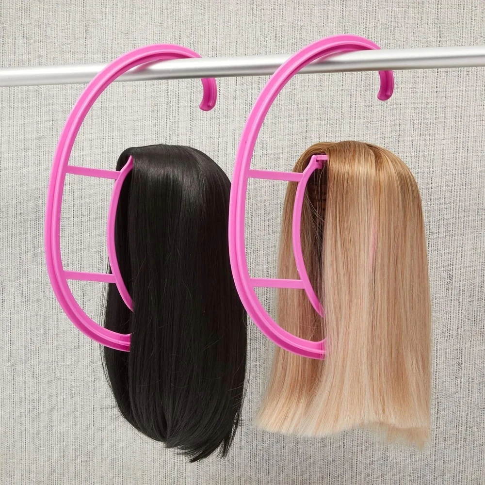 

Multiple Wig Stand Holder Hanging Hair Extensions Wigs Accessories Organizer Storage Solution for Beauty Care