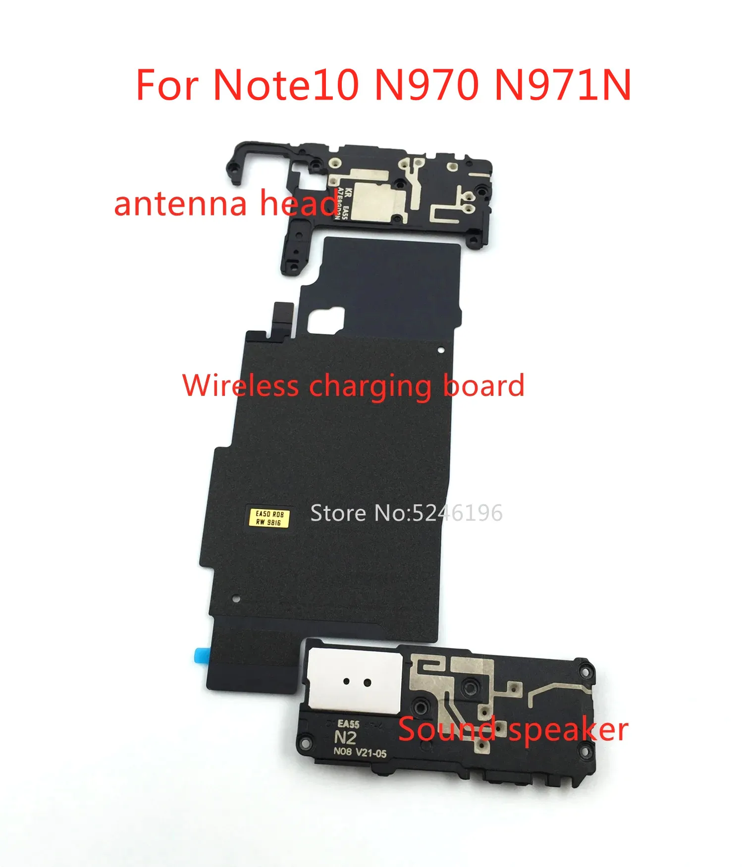 1pcs Wireless charging board NFC Signal Antenna Cover Bottom Sound Speaker For Samsung Galaxy Note10 N970 N971N Replace Part
