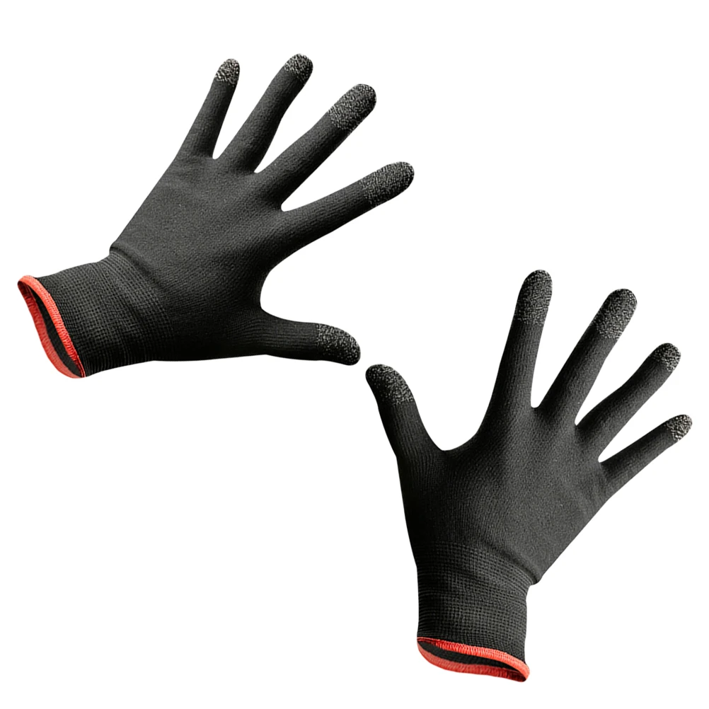 

Black Touchscreen Gaming Mobile Phone Anti Sweat Skin Friendly Fingerless Climbing Phone Games Gloves Gloves