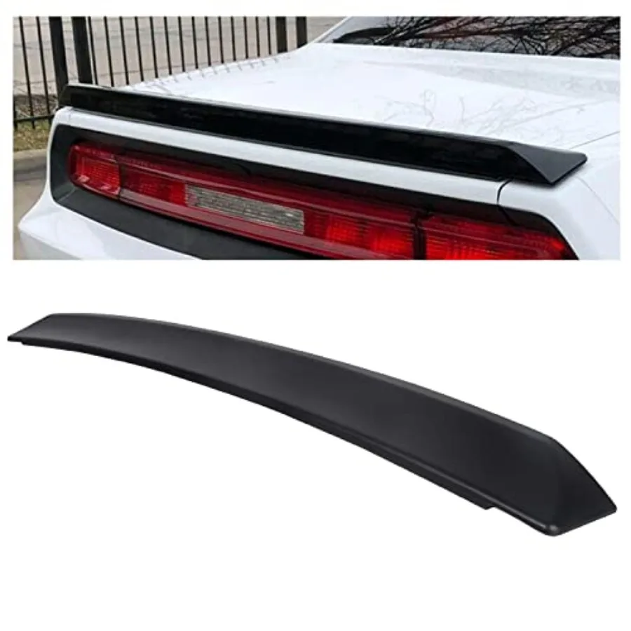 

Rear Spoiler Wing Compatible with 2008-2023 Dodge Challenger SRT Style - Rear Trunk Lid Wing Spoiler Ducktail Lip Spoiler Paint