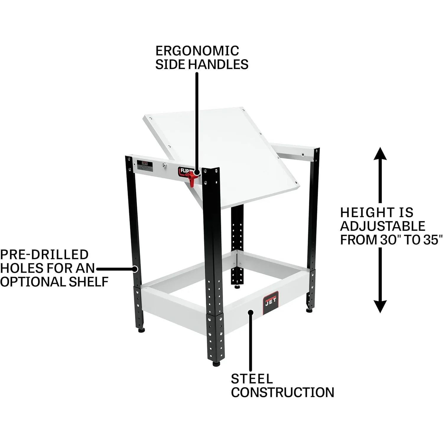 JET Flip Top Tischmaschinentisch ( 728200 )