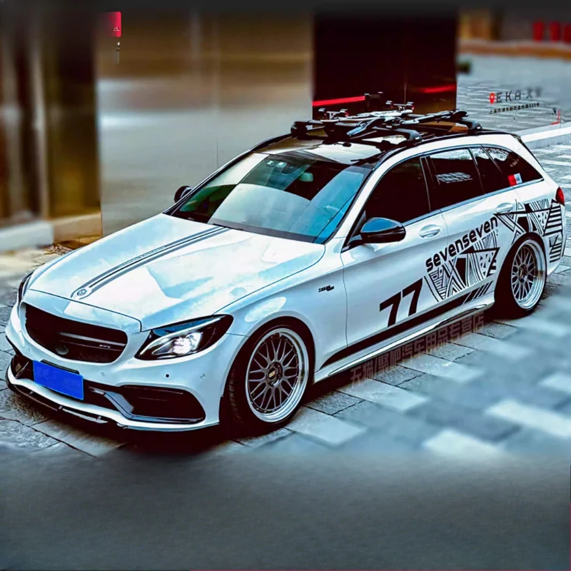 Car Stickers For Mercedes-Benz C43 C200 C260 station wagon modification customized Fashion sports Vinyl decals