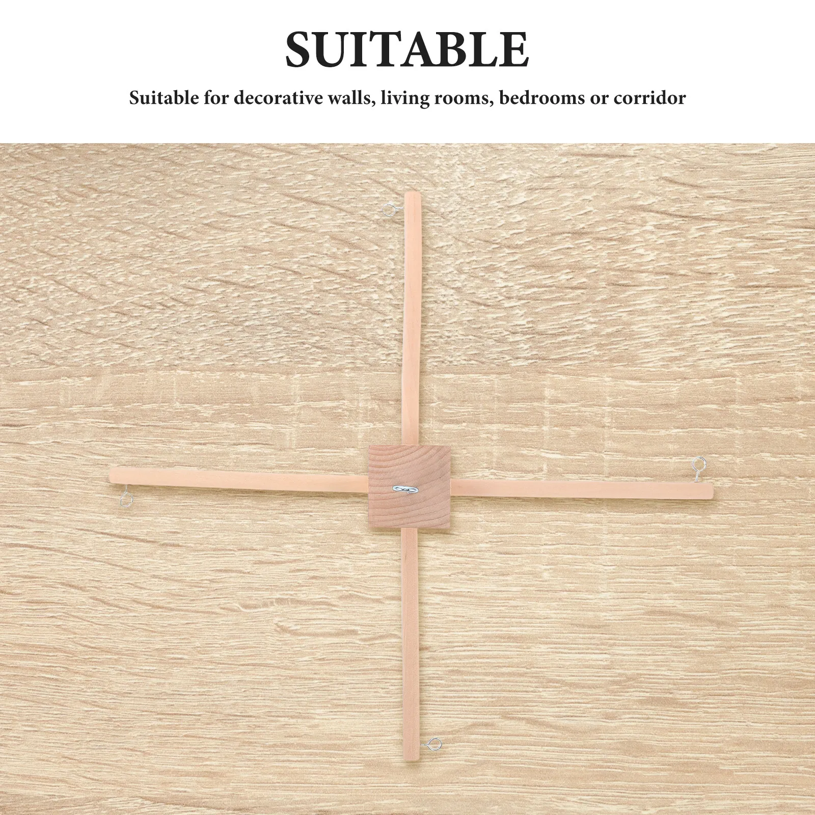 1Set Wooden Mobile Holder DIY - Baby Nursery Kit 评论和价格