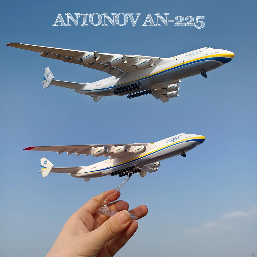 

1:400 Scale 21cm Model Ukraine Antonov An-225 Mriya Plastic Airplane Static Display Collection Decoration Toys Gift For Adult