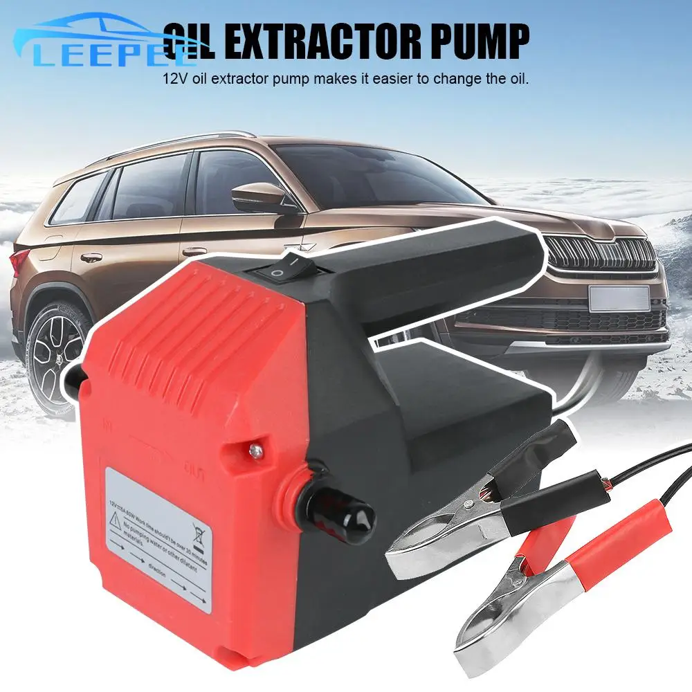 Car Engine Oil Pump Mini 12V 24V Electric Oil Diesel Fluid Sump Extractor Scavenge Exchange Fuel Transfer Suction Pump + Tuber